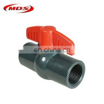 1/4 Plastic Pvc Union Ball Valve Grey