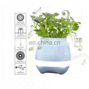 New Arrival Smart Touch Plant Piano Music Flowerpot With Bluetooth and LED Light photo-3