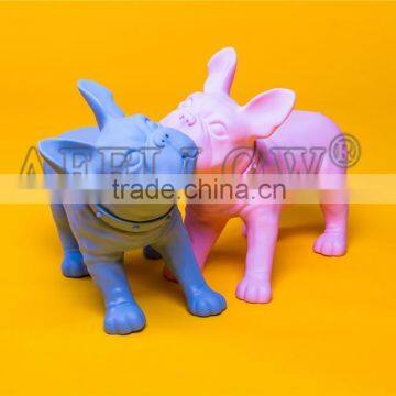 Plastic dog mannequin,pink color PVC mannequin animal manikin dog KIVEN3