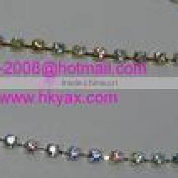 china cup chain crystal factory;high quality crystals cup chain supplier; crystal cup chain