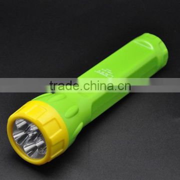 high quality led solar rechageable flashlight