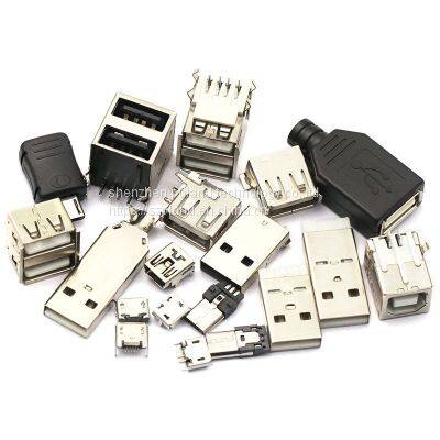 Mini USB Connector Micro Usb USB AF 2.0/3.0 USB BF USB Socket ，type-c ,MK5P, USB Data Cable Charging Plug Socket photo-2