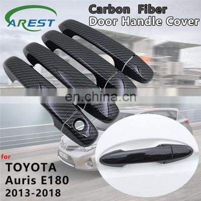 Carbon Fiber Door Handle Cover Catch Car Accessories for Toyota Auris E180 Hatchback (AU) Scion iM 2013 2014 2015 2016 2017 2018