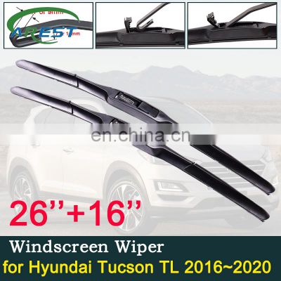 Car Wiper Blade for Hyundai Tucson TL 2016~2020 2017 2018 2019 Front Windscreen Windshield Wipers Car Accessories  J Hook Type