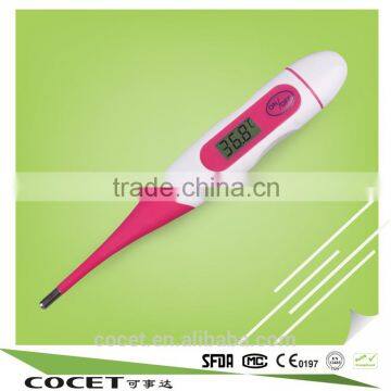 instant lcd display waterproof digital thermometer flexible with alarm