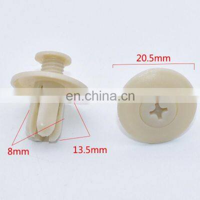 Universal Car Clips Wear Heart Nail Auto Plastic  Expansion Screw Fastener Door Trim Panel Retainer