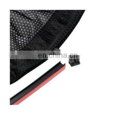 Car Curtain Retractable Magnet Curtain Car Magnetic Sun Shade Black Auto Styling For Front Side Window Uv Protect