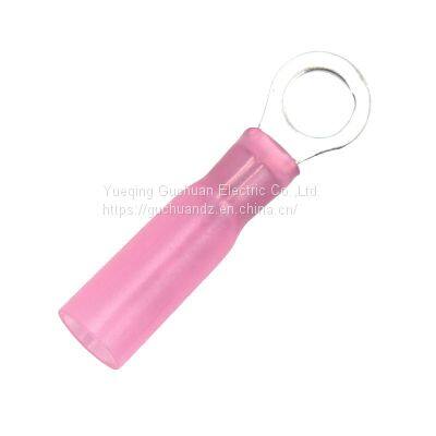 Waterproof heat-shrinkable round terminal HSRV1.25-5 for 22-18 line
