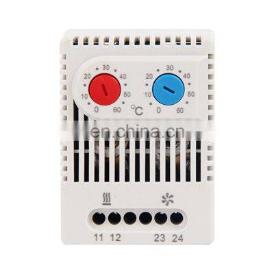 Mechanical Dual Thermostat Temperature Controller Thermoregulator ZR011, heating cooling double adjustable thermostat