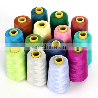 Factory Supply 40/2 3000yds Dyed Spun 100% Polyester Sewing Thread with Various  Color for Machine Sewing Supplies