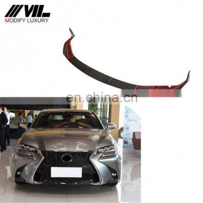 Carbon Fiber Car Front Chin Lip for Lexus GS F Sport Sedan 4-Door 2016-2019