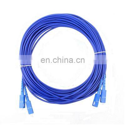 SC Spiral Armored Optical Patch cord Single Mode Duplex Fiber Optic Patch cord duplex 3.0 armoured optical patch cord