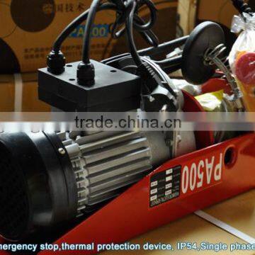 Low Price PA Mini 0.5T Electric Wire Rope Hoist