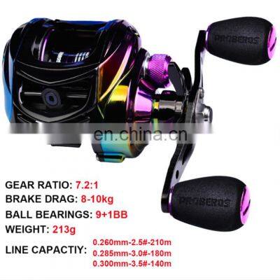 MicroTiny Little Fish Hunter Fishing Reel 9+1BB 7.2: Соотношение стекловолокно + нейлон Электроник покрытие цвет Baitcaster Рыбалка в море и на озере photo-5