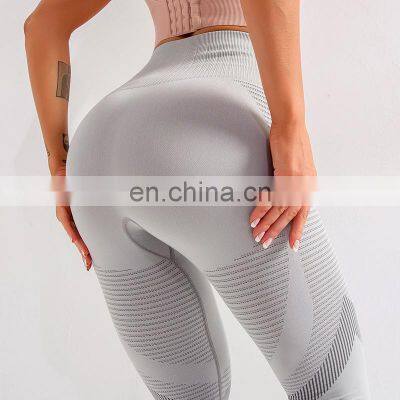 New Fitness Pants Women'S High Waist Mesh Tight Yoga Pants Quick Dry Breathable Sports Pants