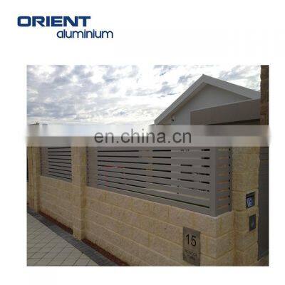 Aluminum DIY Yard  boundary louver slat Fence For Sale