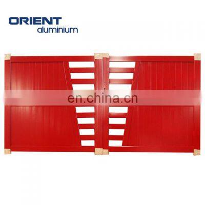 Luxury aluminium house gate and fencing double open designs with high quality