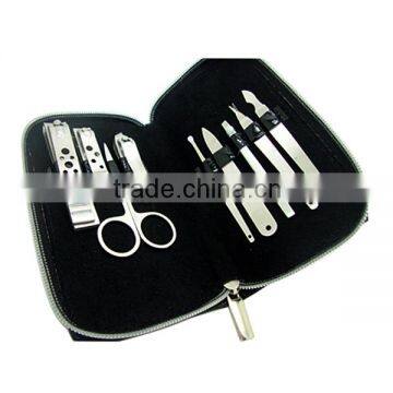 9pcs Stainless Steel Manicure Set Shining Colorful Pouch Luxury Manicure Set Quality Choice photo-2