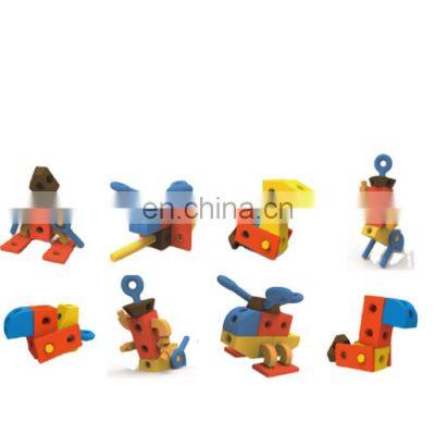 Custom 102pcs Classic Magnetic Building Blocks Creative Construction Toy Building Blocks Toys Safe ABS Plastic for Kids DIY Set