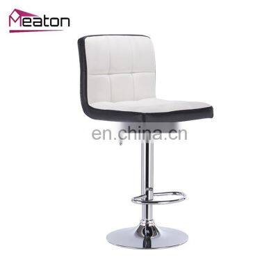 China Wholesale Most Popular Cheap Kitchen Luxury Pink Bar Stool With Backrest Supplier photo-3