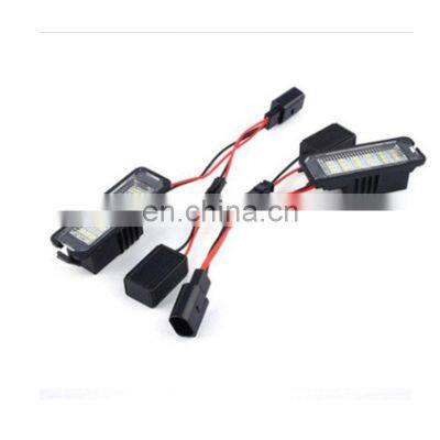 LED License Number Plate Lights Lamp 12V 3W 6000K Pair for VW Golf 4 5 6 7 6R Passat B6