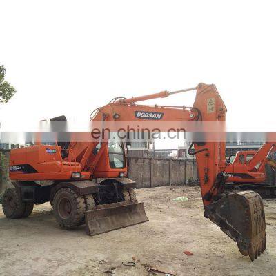 Дешевый б/у колесный экскаватор Doosan DH150lc-7/ DH140 продается