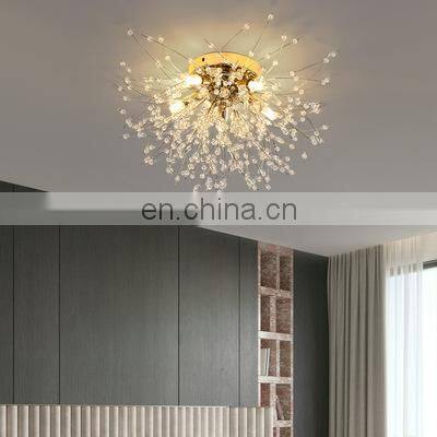 Gold Modern Crystal Designs Glass Ball Bedroom Kitchen Chandelier LED Light photo-4