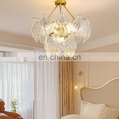 2022 New Design Glass Chandelier Luxury Personality Living Room Restaurant Hotel Indoor LED Pendant Light