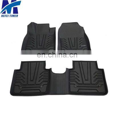 Upgrade Car emergency OEM Anti skid Original black Injection Mould TPE Car Floor Mat for Tesla Model Y 2020 2021 2022 Carpet