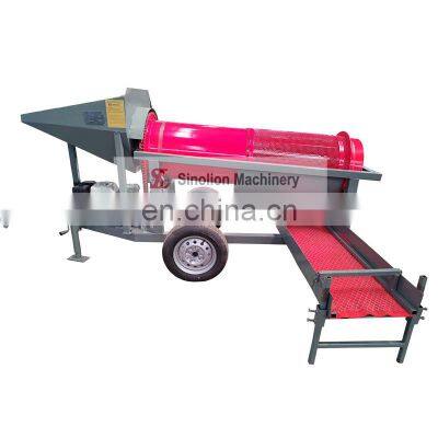 Small Mobile Alluvial River gold sand separator machine for Placer Gold Or Diamond