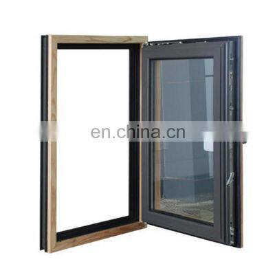 aluminium profile double glazed double casement swing and hinged windows