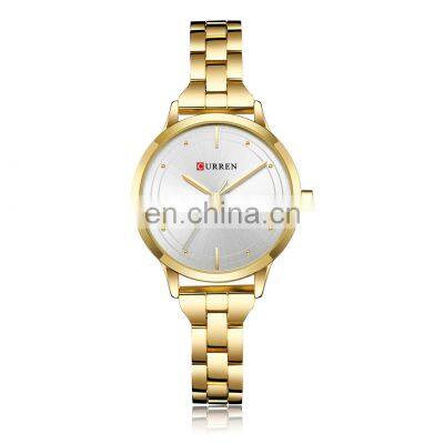 Curren 9019 New Design Mix Color Women Feminino Manual Relogio Curren Lady Watch