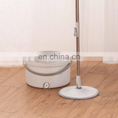 Mop and Bucket Set Microfiber Mop With Bucket Floor Cleaning System Flat Floor Mop for Hardwood Tile Laminate Marble photo-5