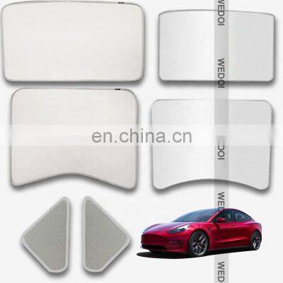 Vehicle Sunshade Customized For Tesla Model 3 Accessories 6pcs Blocks UV Sun Visor Skylight Protect Window Car Cover Sun Shade