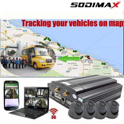 4CH HD CCTV Camera HDD Car Mobile DVR GPS H.264 Compression Format Vehicle MDVR