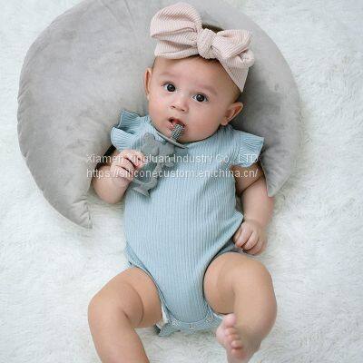 Baby Toothbrush Teether BPA Free Silicone Suction Teething Toys for Babies photo-3