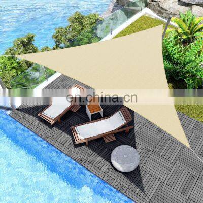 Top Sale Shade Awning Sails 185GSM Triangle Shade Sail UV Block Sun Shading Fabric Cloth for Patio Garden Outdoor