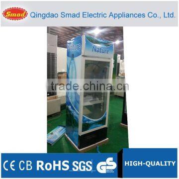 200~460L commercial refrigerator,glass door beverage refrigerator