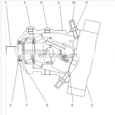 418-18-31201 WA270-5 WA250-5 Motor Hydraulic Motor