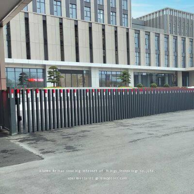 Pop Up Retractable Gate Flexible Design Grey Invisible Automatic Fence Fencing Gate