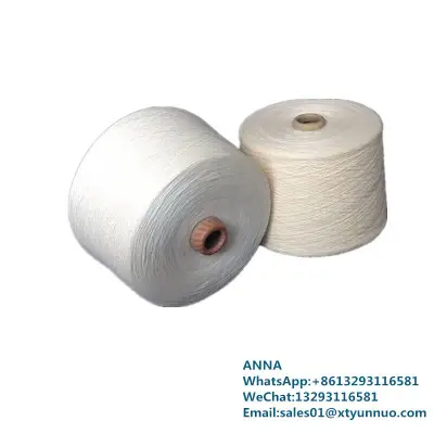 Fancy Dyed Wholesale Raw White 100% Viscose Yarn photo-2