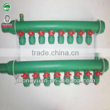 PPR temperature resistance Manifold/Water collector manifold for PERT/PEXa Floor Heating Pipes