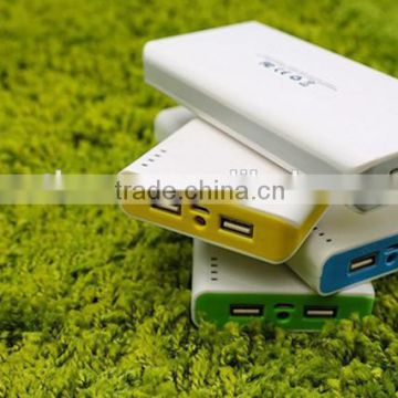 Hot sale large capacity 12000mah high quality Dual USB power bank for laptop/iPhone/tablet PC