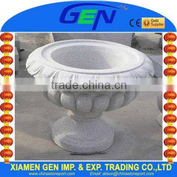 Natural granite flower pot