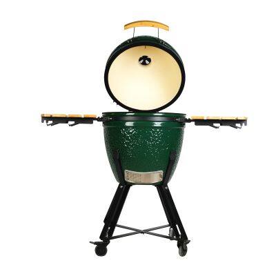Auplex Charcoal Barbecue 21 Inch Large Multi-purpose Kamado Grill for Grilling Smoke Bbq, Baking, and Roasting