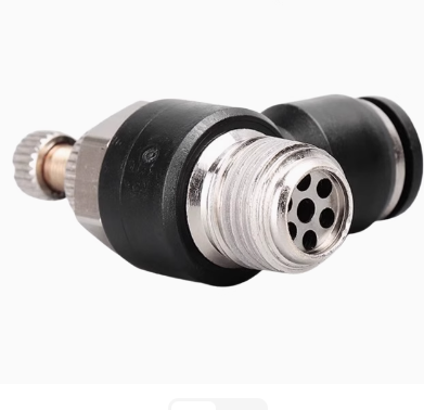 Tracheal Throttle Valve Quick Connector Cylinder Speed Control Valve Adjustable Sl4 6 8 10 12 - M5 01 02 03 04 photo-3