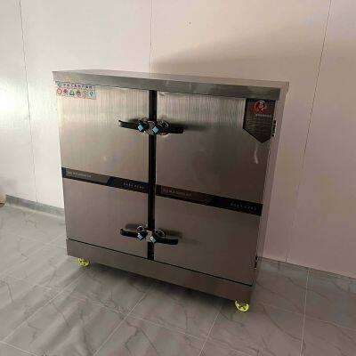 Multifunctional Rice Steaming Cabinet Steamed Bun Steaming Cart 24 Tray Commercial Rice Steaming Cabinet