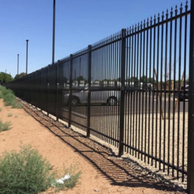 Zinc Steel Anti Climbing Fence for Schools, Communities, Villas, and Factory Yards With Durable Iron Poles