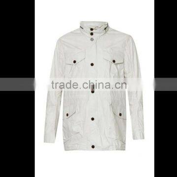 Wholesale Windbreaker White Jackets With Practical Pockets photo-4