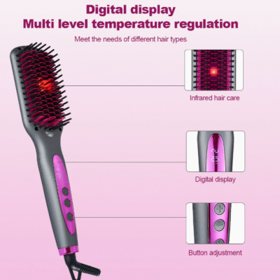 New Infrared Straightening Comb/straightener/fluffy Comb Curling Iron/straightening Comb Salon（Wechat:13510231336） photo-3